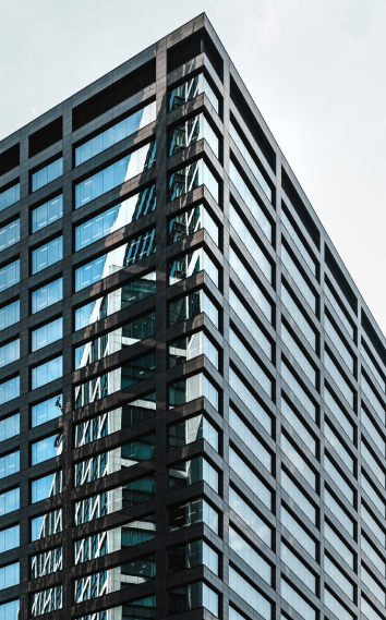 Modern apartment building