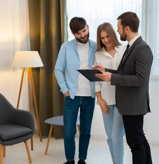 Merad agent meeting clients